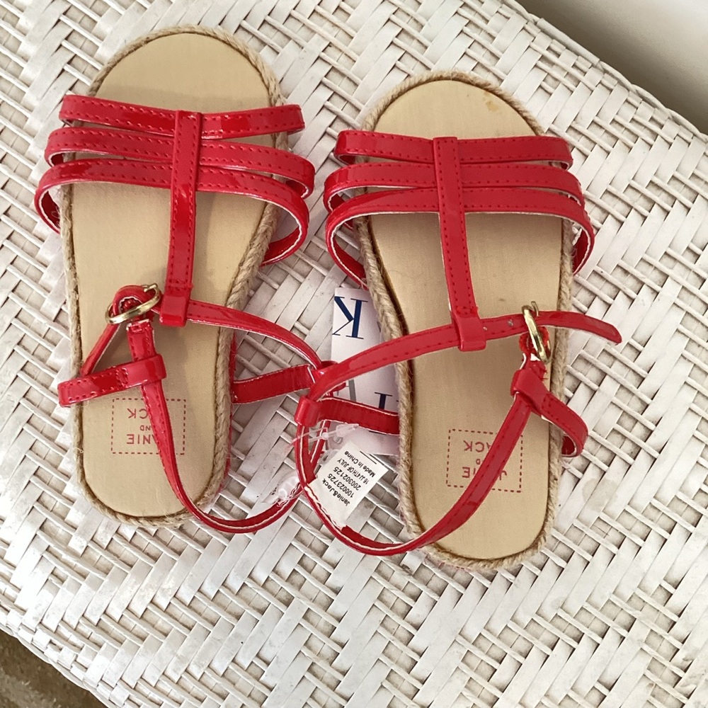 Janie and Jack red sandals (BNWT)